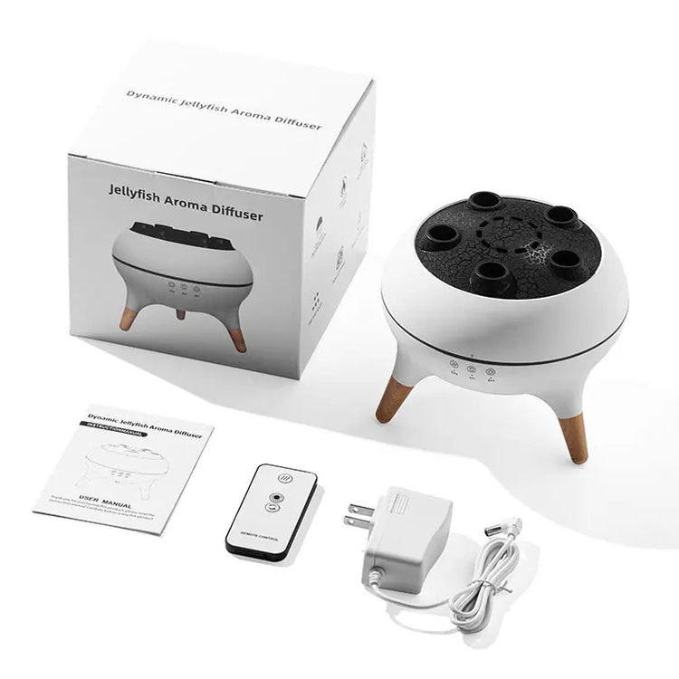 Dynamic Jellyfish Aroma Air Diffuser Essential Oil Vaporiser 250ml Remote Control With 7 Night Lights