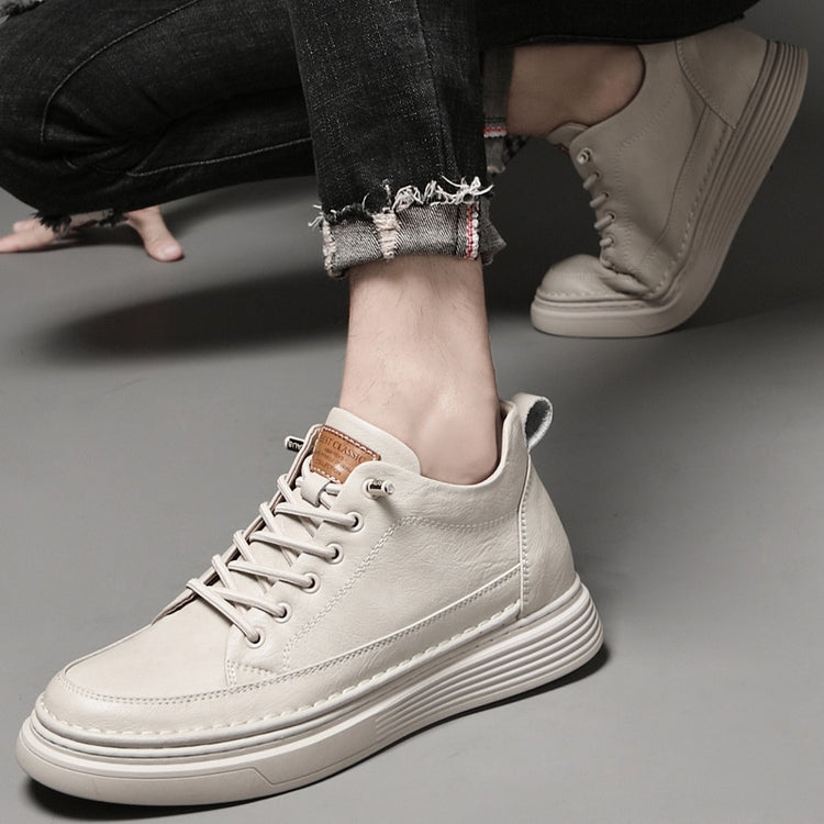 Elevator Platform 6cm Height Boosting Genuine Leather Heightening Tall Shoes-Keep Melbourne Marvellous Official Store