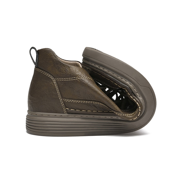 Elevator Platform 6cm Height Boosting Genuine Leather Heightening Tall Shoes-Keep Melbourne Marvellous Official Store