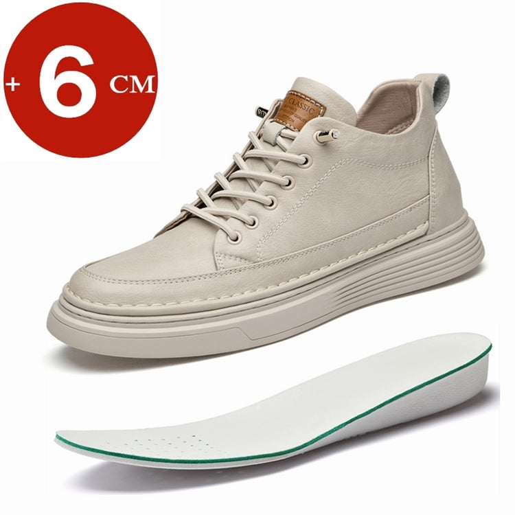 Elevator Platform 6cm Height Boosting Genuine Leather Heightening Tall Shoes-Keep Melbourne Marvellous Official Store