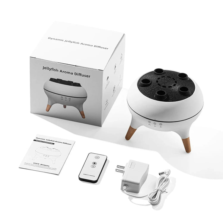 Dynamic Jellyfish Aroma Air Diffuser Essential Oil Vaporiser 250ml Remote Control With 7 Night Lights