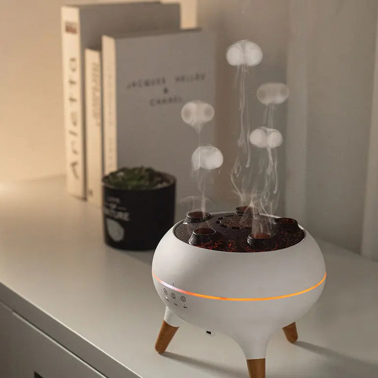 Dynamic Jellyfish Aroma Air Diffuser Essential Oil Vaporiser 250ml Remote Control With 7 Night Lights