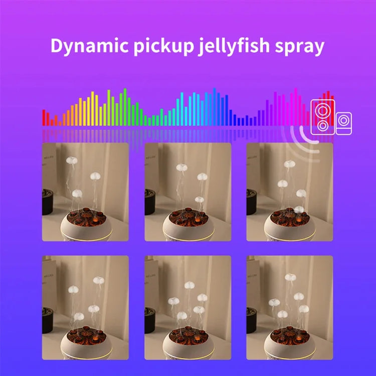 Dynamic Jellyfish Aroma Air Diffuser Essential Oil Vaporiser 250ml Remote Control With 7 Night Lights