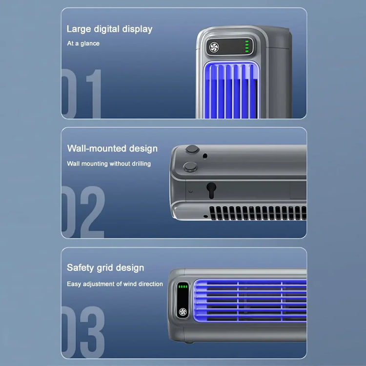 Portable Air Cooler Fan 3-Speed USB Rechargeable Quiet Cooling-Keep Melbourne Marvellous Official Store