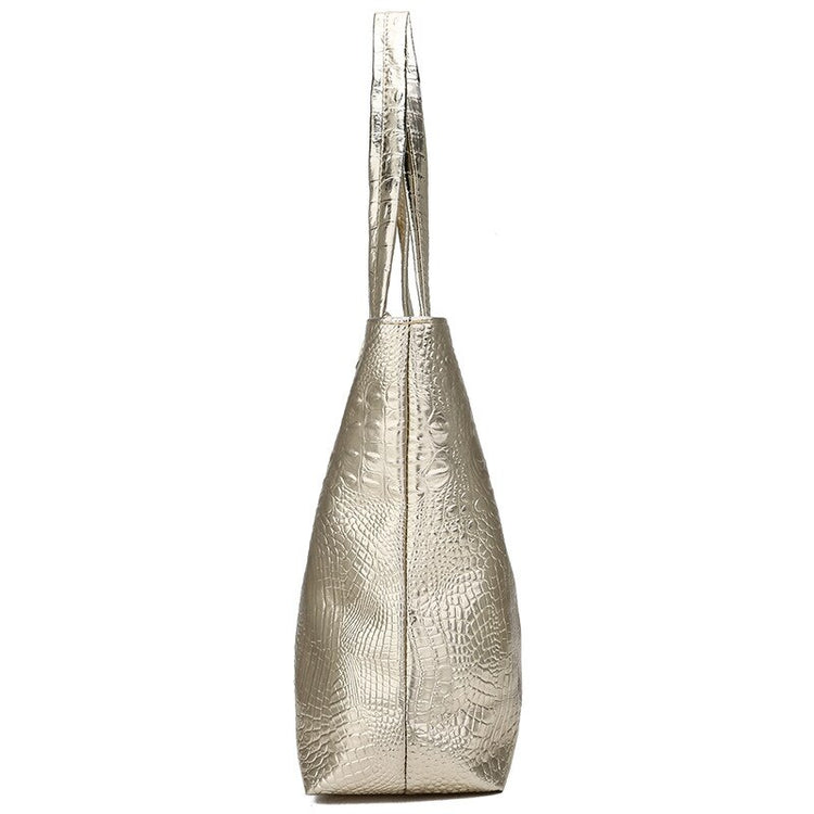 Shoulder Tote Handbag Large Capacity Work Bag Crocodile-Pattern-Keep Melbourne Marvellous Official Store