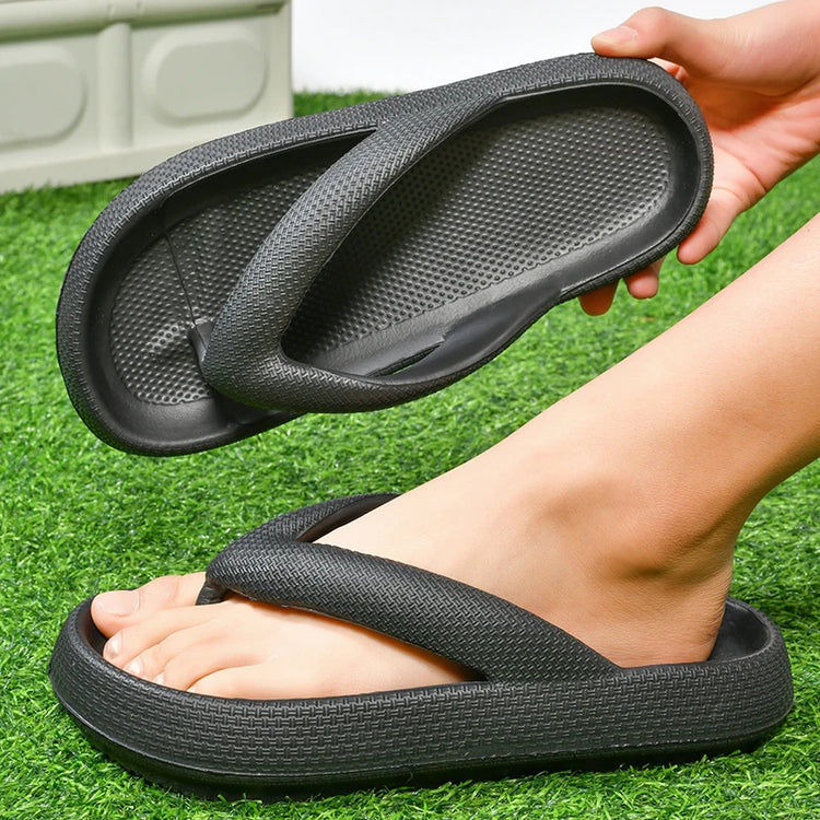 Thick Beach Thongs Flip Flops Summer Shoes 4.5cm Cloud-Soft
