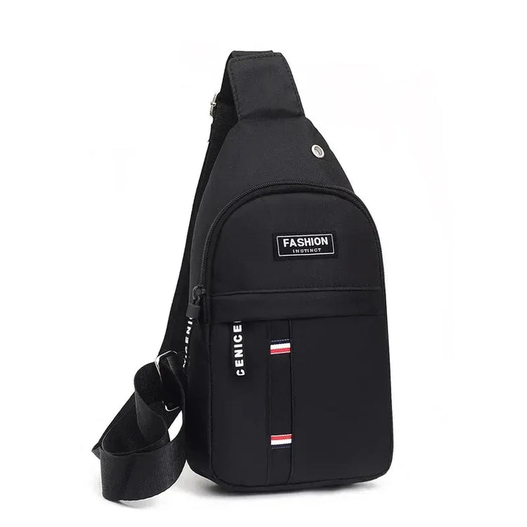 Waterproof Shoulder Sling Fanny Backpack Adjustable Strap Anti-Theft Headphone Slot