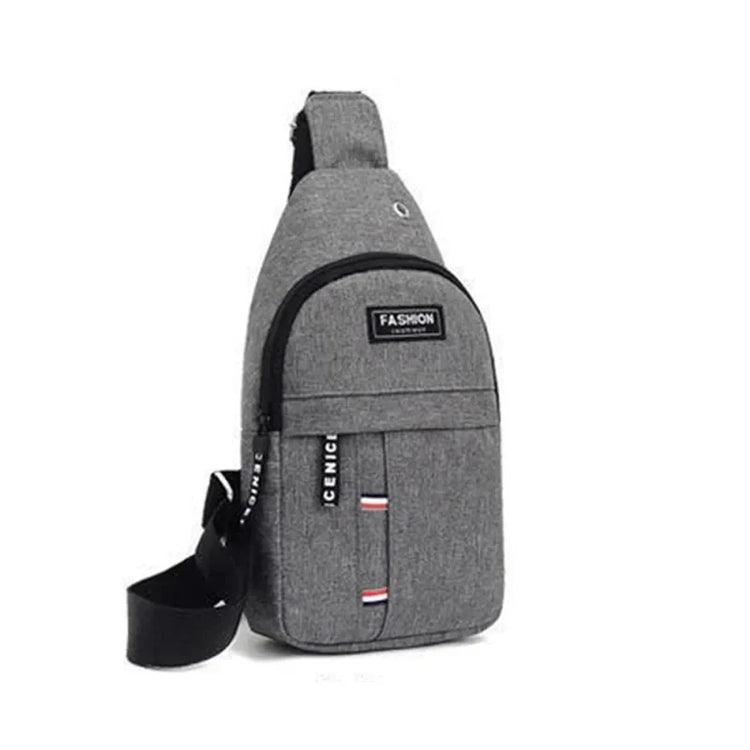 Waterproof Shoulder Sling Fanny Backpack Adjustable Strap Anti-Theft Headphone Slot