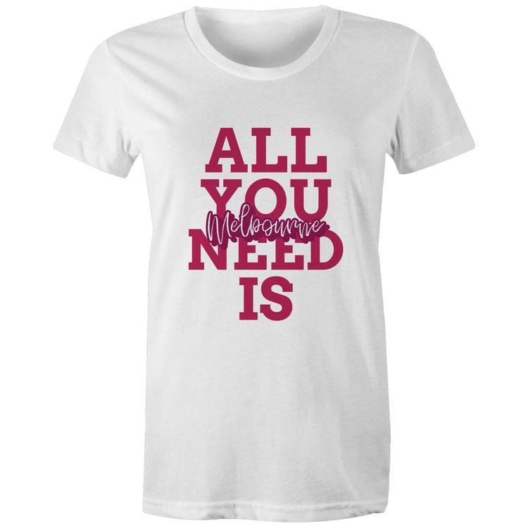 "All You Need Is Melbourne" - Women's Love T-Shirt-Keep Melbourne Marvellous Official Store