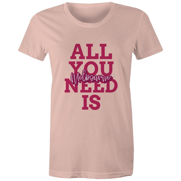 "All You Need Is Melbourne" - Women's Love T-Shirt-Keep Melbourne Marvellous Official Store