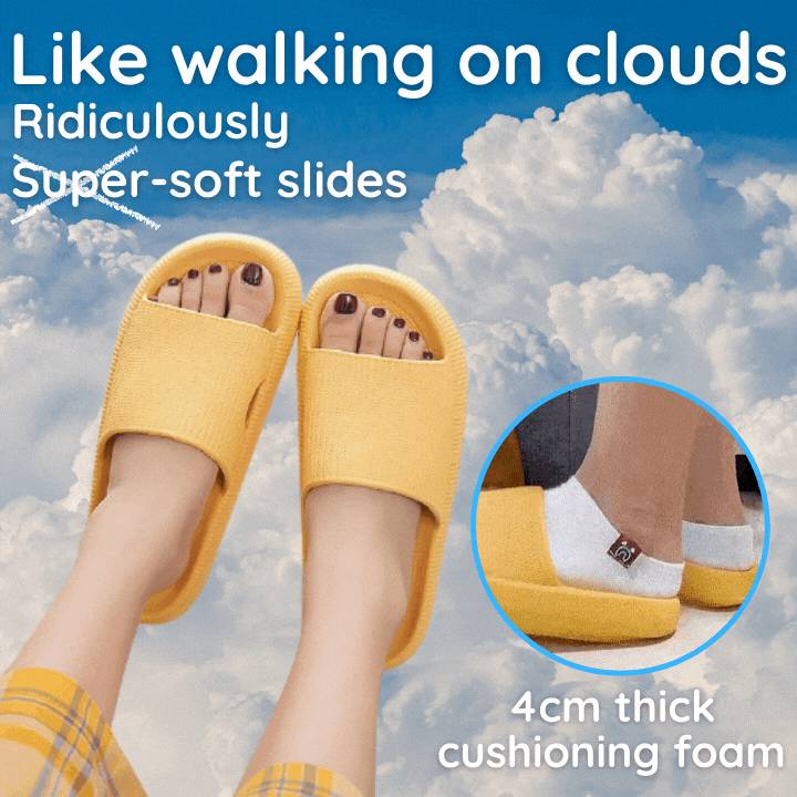 Soft Cloud Slides 4cm Thick Home Mules Shoes-Keep Melbourne Marvellous Official Store