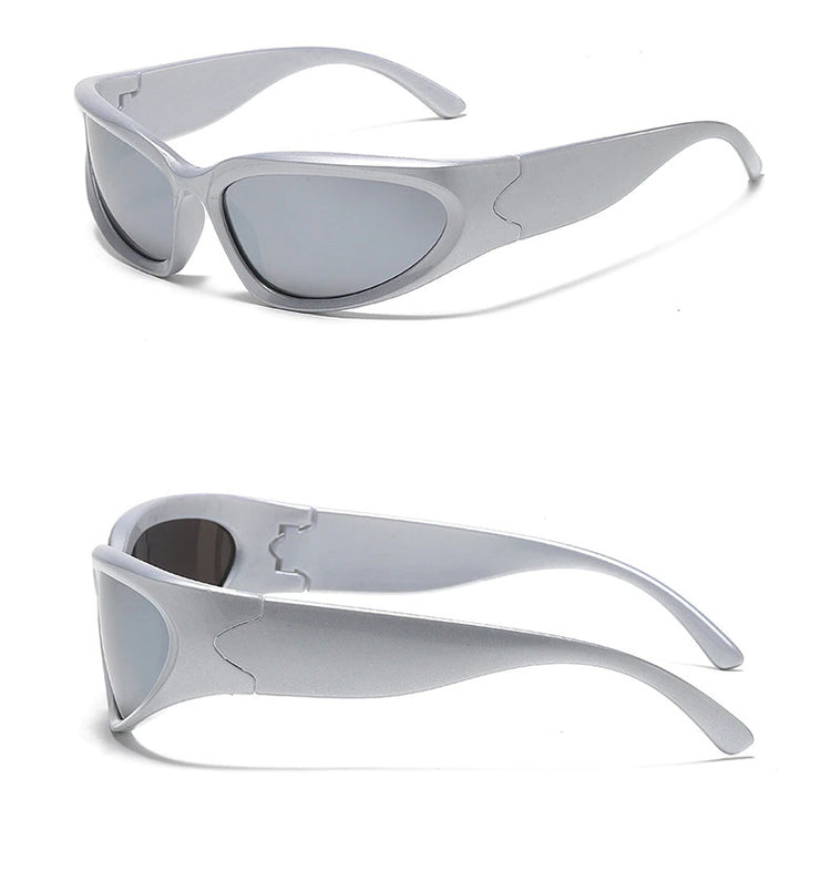 Punk Y2K Wrap-Around Unisex Sunglasses-Punk-Style Sports Goggles-Like Sunglasses-Keep Melbourne Marvellous Official Store