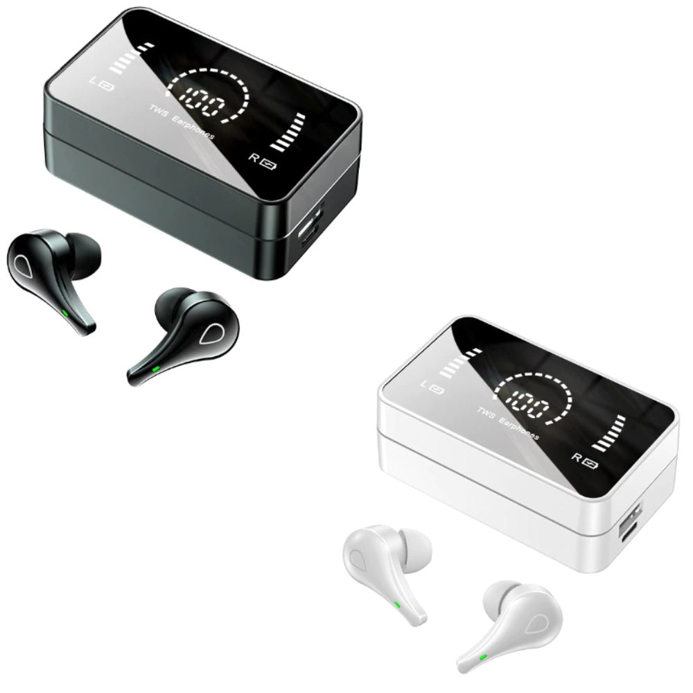 Earbuds Wireless Earphones With 3500mAh Mirror Display Fast