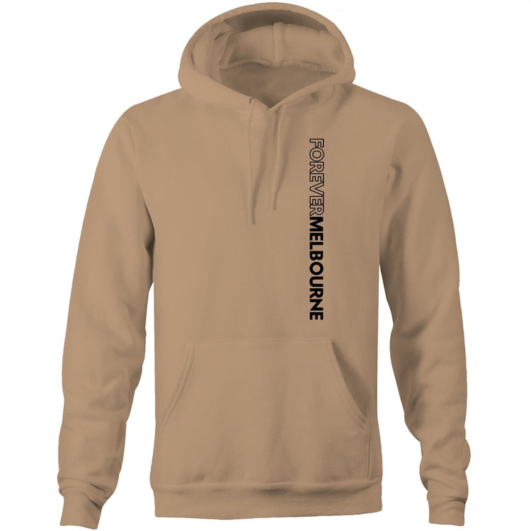Forever Melbourne - Unisex Classic Pockets Hoodie With Vertical Slogan-Keep Melbourne Marvellous Official Store