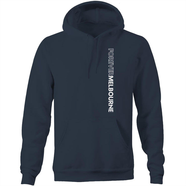 Forever Melbourne - Unisex Classic Pockets Hoodie With Vertical Slogan-Keep Melbourne Marvellous Official Store