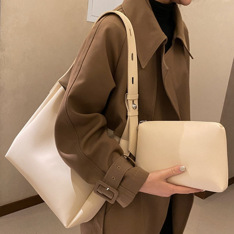 High-Capacity Tote Handbag With Shoulder Strap & Cosmetics / Makeup Clutch-Keep Melbourne Marvellous Official Store