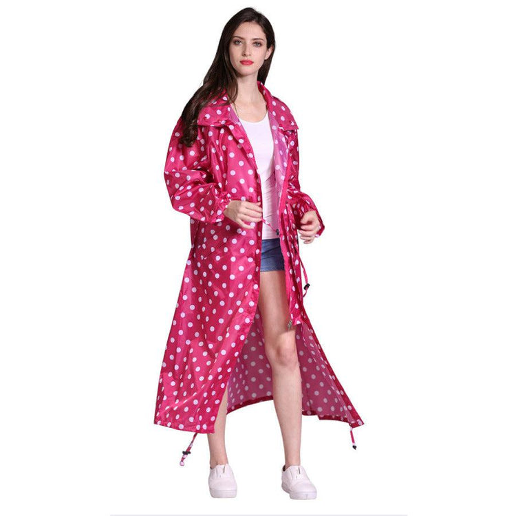 Rain Coat Long Stylish Windbreaker With Detachable Hood Women's-Keep Melbourne Marvellous Official Store