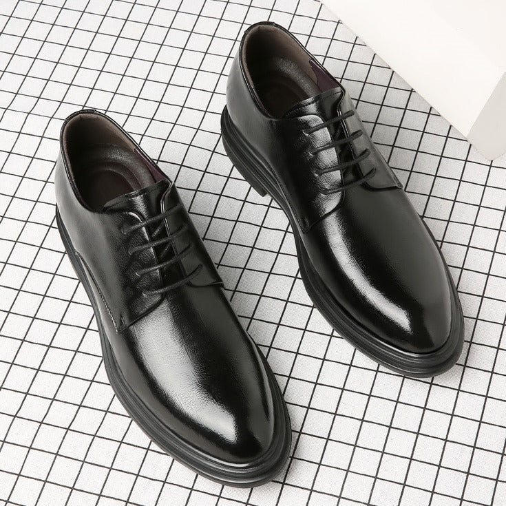 Business Dress Formal Men's Shoes Elevator Heightening Platform Boost Tall Height 6cm 8cm-Keep Melbourne Marvellous Official Store