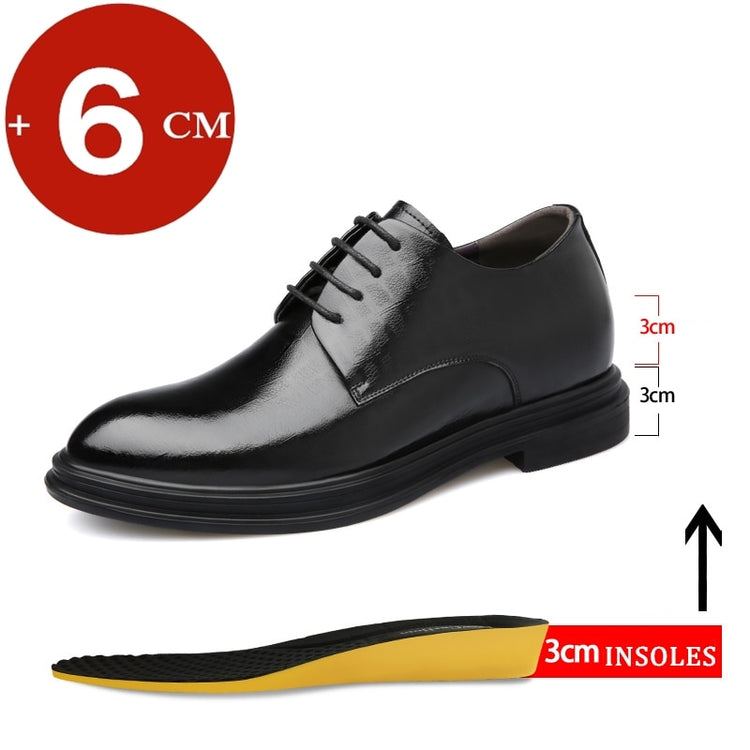 Business Dress Formal Men's Shoes Elevator Heightening Platform Boost Tall Height 6cm 8cm-Keep Melbourne Marvellous Official Store