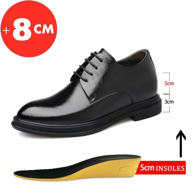 Business Dress Formal Men's Shoes Elevator Heightening Platform Boost Tall Height 6cm 8cm-Keep Melbourne Marvellous Official Store