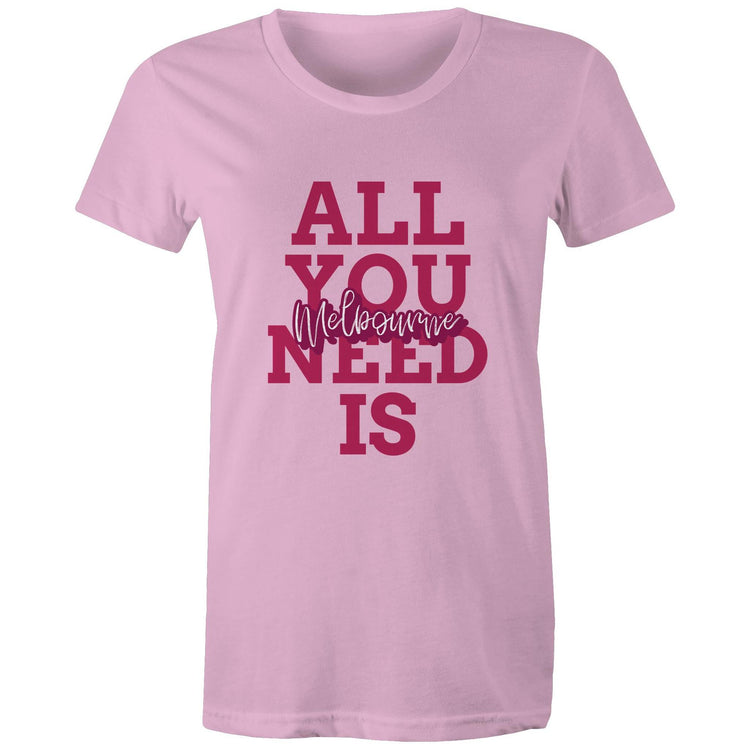 "All You Need Is Melbourne" - Women's Love T-Shirt-Keep Melbourne Marvellous Official Store