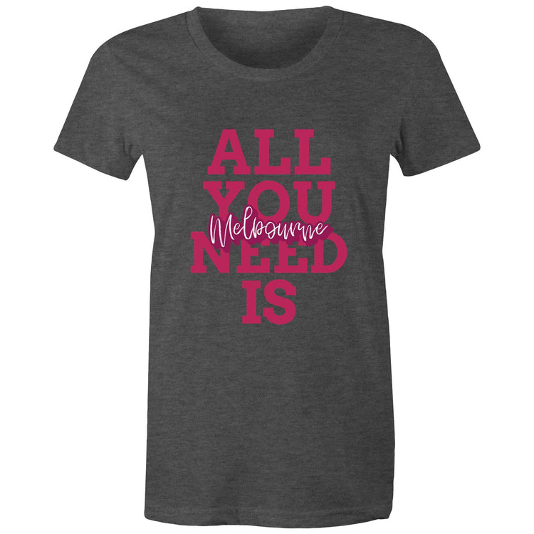 "All You Need Is Melbourne" - Women's Love T-Shirt-Keep Melbourne Marvellous Official Store