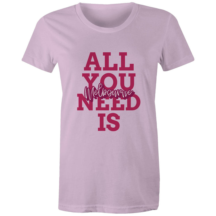 "All You Need Is Melbourne" - Women's Love T-Shirt-Keep Melbourne Marvellous Official Store