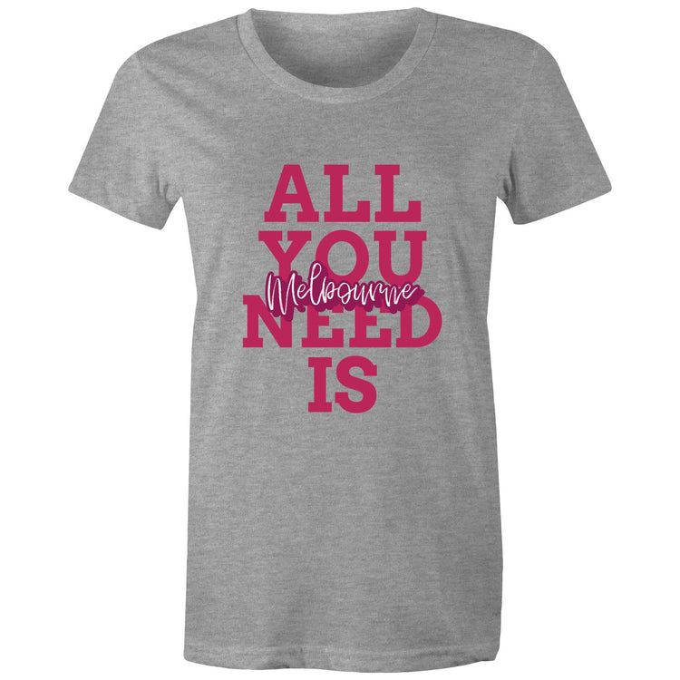 "All You Need Is Melbourne" - Women's Love T-Shirt-Keep Melbourne Marvellous Official Store
