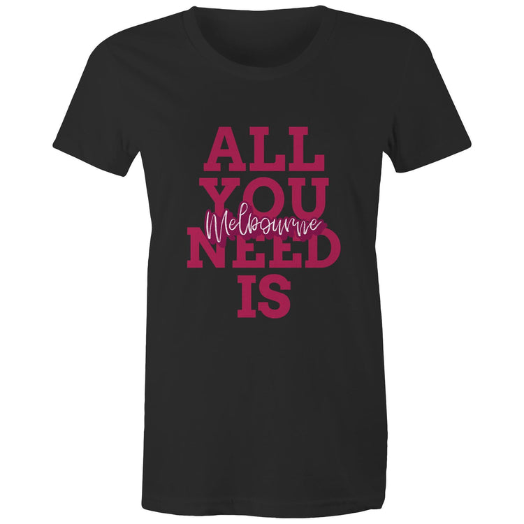 "All You Need Is Melbourne" - Women's Love T-Shirt-Keep Melbourne Marvellous Official Store