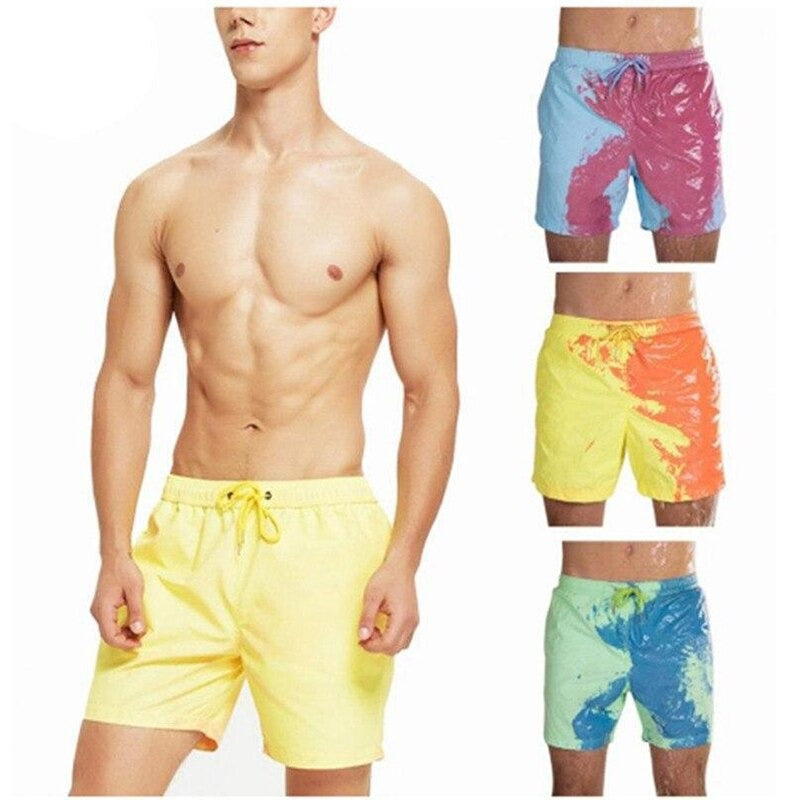 Color changing men's bathing suit on sale