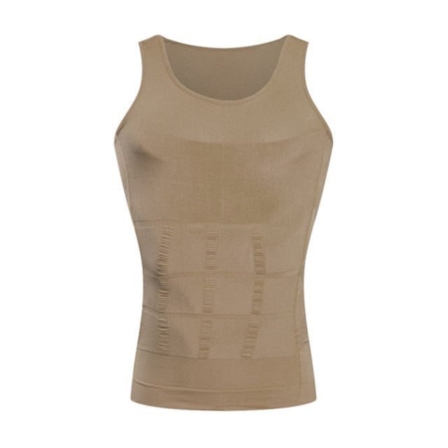 Men's Shapewear Slimming Vest Compression Underwear Hide Beer Belly and Look Skinny-Keep Melbourne Marvellous Official Store