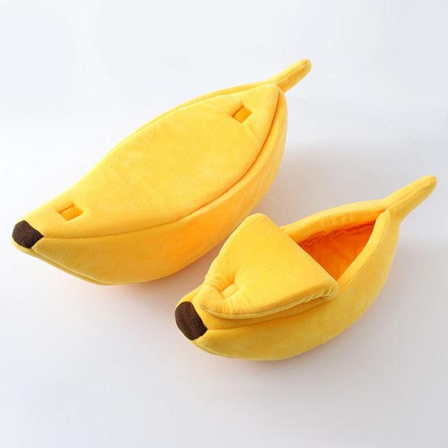 Banana Boat Calming Cosy Cat Pets Bed - Warm and Comfy-Keep Melbourne Marvellous Official Store