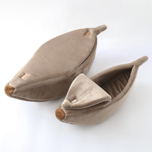 Banana Boat Calming Cosy Cat Pets Bed - Warm and Comfy-Keep Melbourne Marvellous Official Store