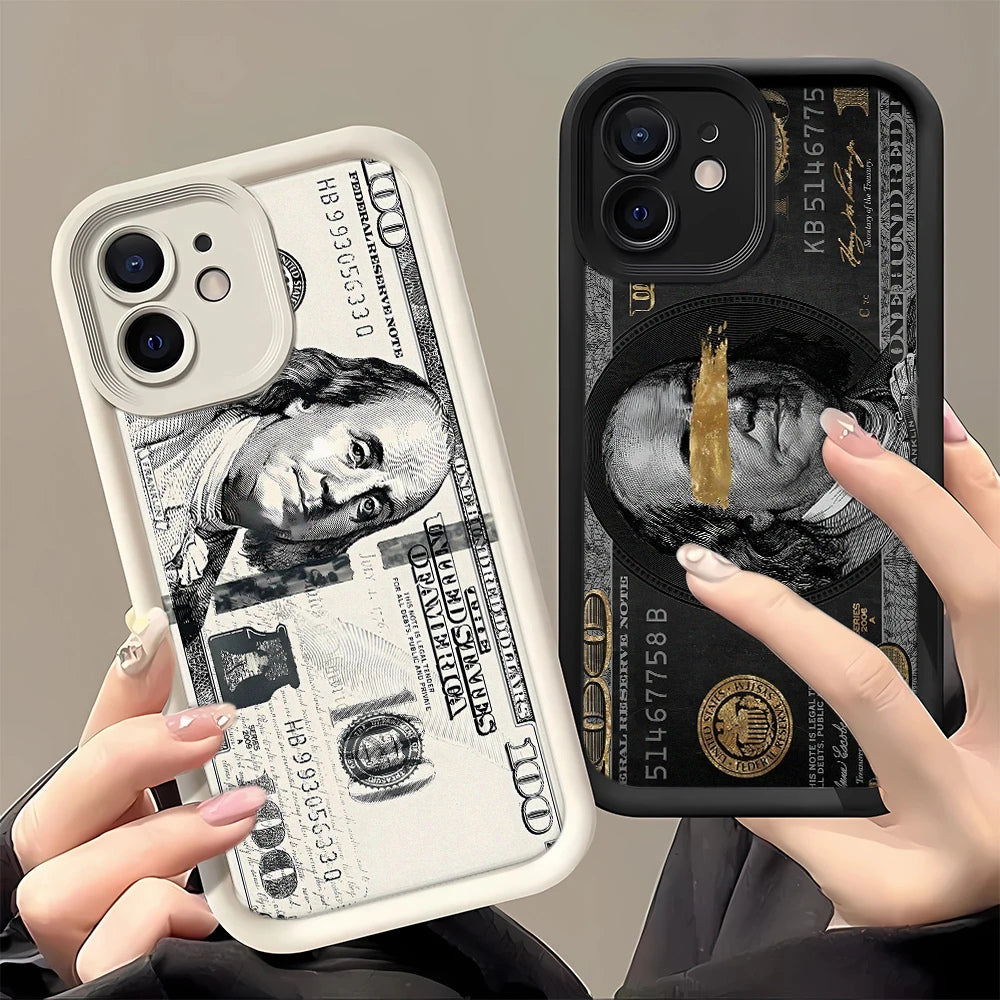 $100 Bill Money Print Phone Case – Luxury Cash Design Cover for iPhone
