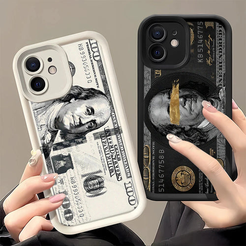 $100 Bill Money Print Phone Case – Luxury Cash Design Cover for iPhone