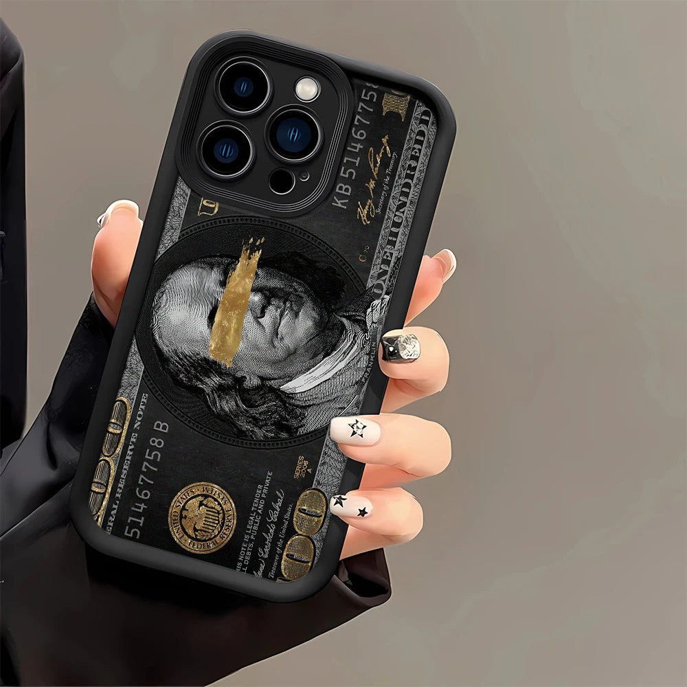 $100 Bill Money Print Phone Case – Luxury Cash Design Cover for iPhone
