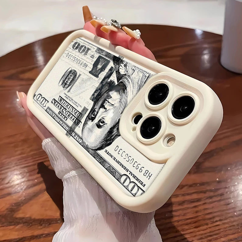 $100 Bill Money Print Phone Case – Luxury Cash Design Cover for iPhone