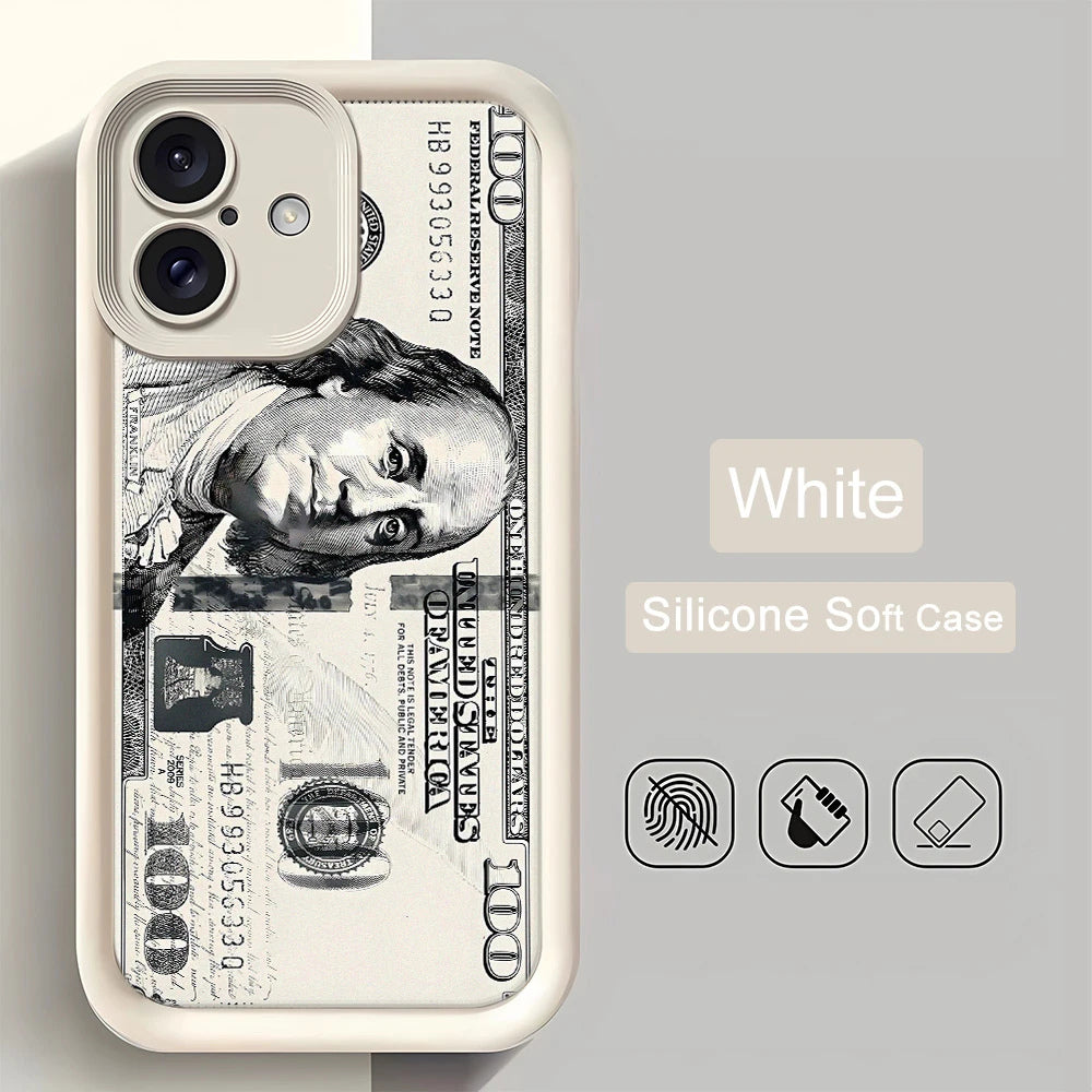 $100 Bill Money Print Phone Case – Luxury Cash Design Cover for iPhone