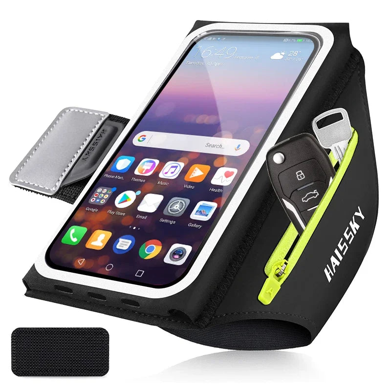 Fitness Armband Phone Holder Secure Zipper Pocket Running Cycling Sports For iPhone 14 13 12 11 Pro Max XR Samsung S22 S23 Ultra