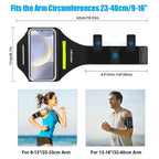 Fitness Armband Phone Holder Secure Zipper Pocket Running Cycling Sports For iPhone 14 13 12 11 Pro Max XR Samsung S22 S23 Ultra