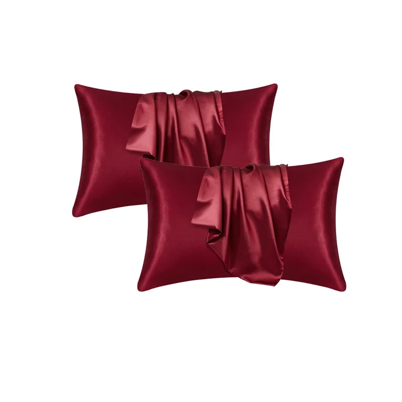 Silky Satin Pillowcase for Frizzy Hair Beauty Pillow Cover