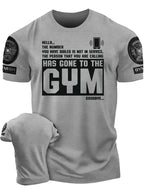 3D Printed Workout Funny Gym Muscle T-Shirt