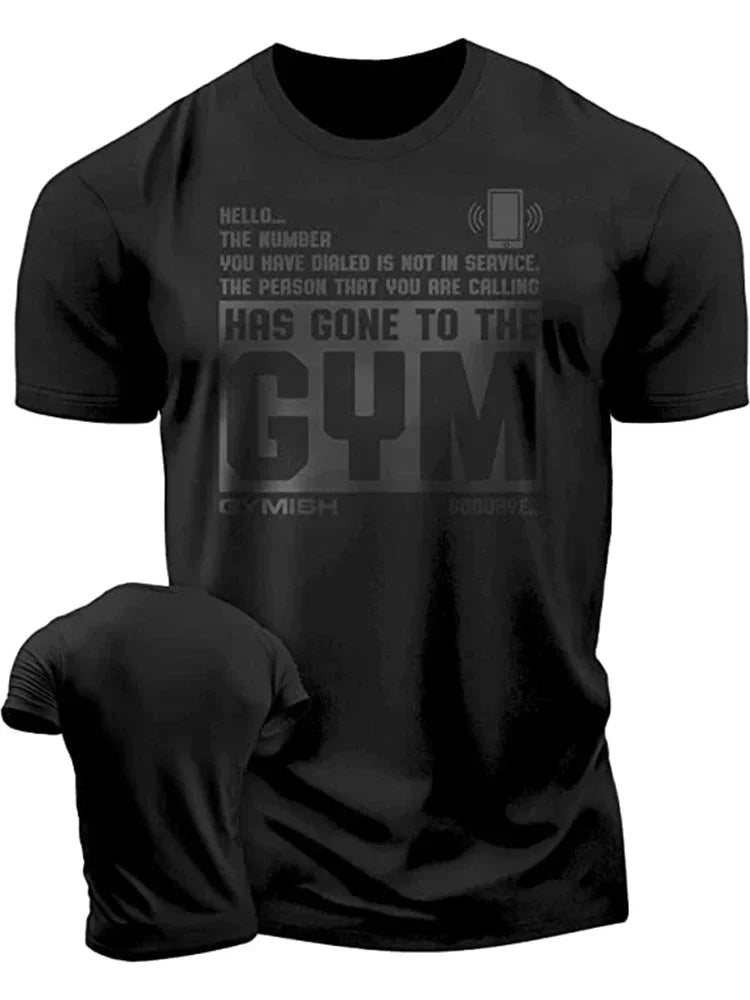 3D Printed Workout Funny Gym Muscle T-Shirt