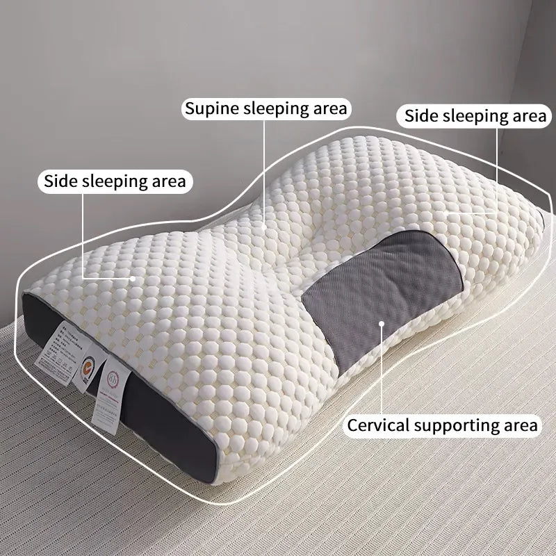 3D Neck Spa Pillow Ergonomic Pain Relief Sleeping Massage Support