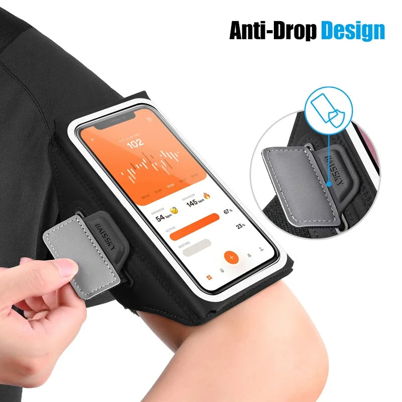 Fitness Armband Phone Holder Secure Zipper Pocket Running Cycling Sports For iPhone 14 13 12 11 Pro Max XR Samsung S22 S23 Ultra
