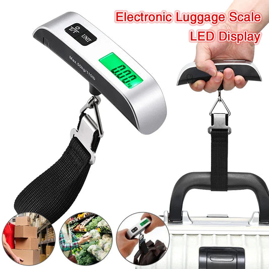 Luggage Scales Suitcase 50kg/110lb Portable Digital Baggage Travel Weight Measuring Tool