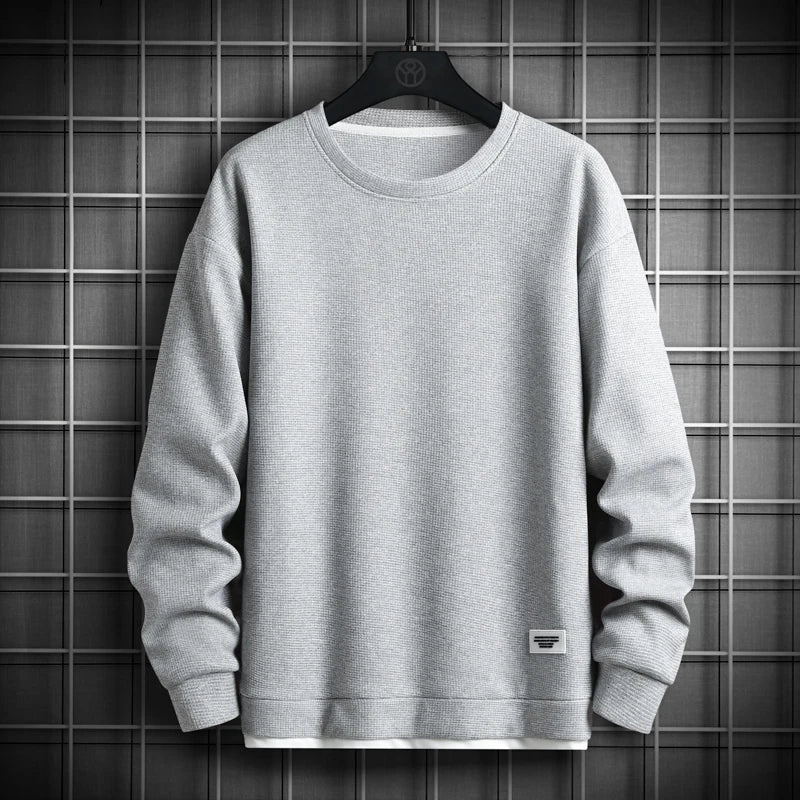 Solid Color Sweatshirt O-Neck Sweatshirt Pullover