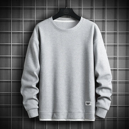Solid Colour Sweatshirt O-Neck Class Sweatshirt Pullover