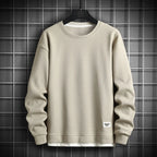 Solid Color Sweatshirt O-Neck Sweatshirt Pullover