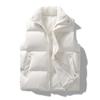 Puffer Vest Fleece Sleeveless Jacket Winter Warm Outwear Plus Sizes